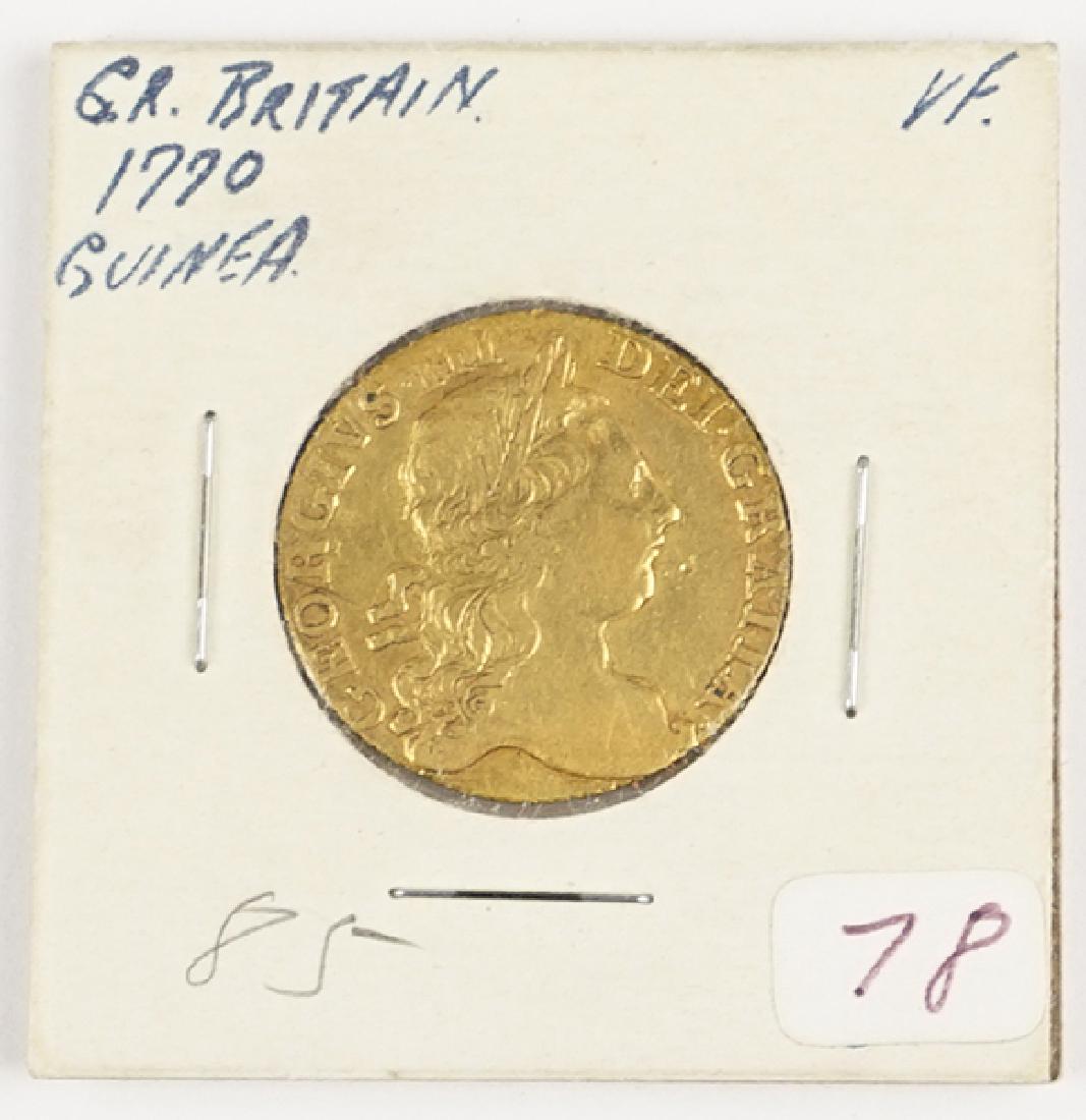 A British George III Gold 1770 Guinea. (1 of 1)