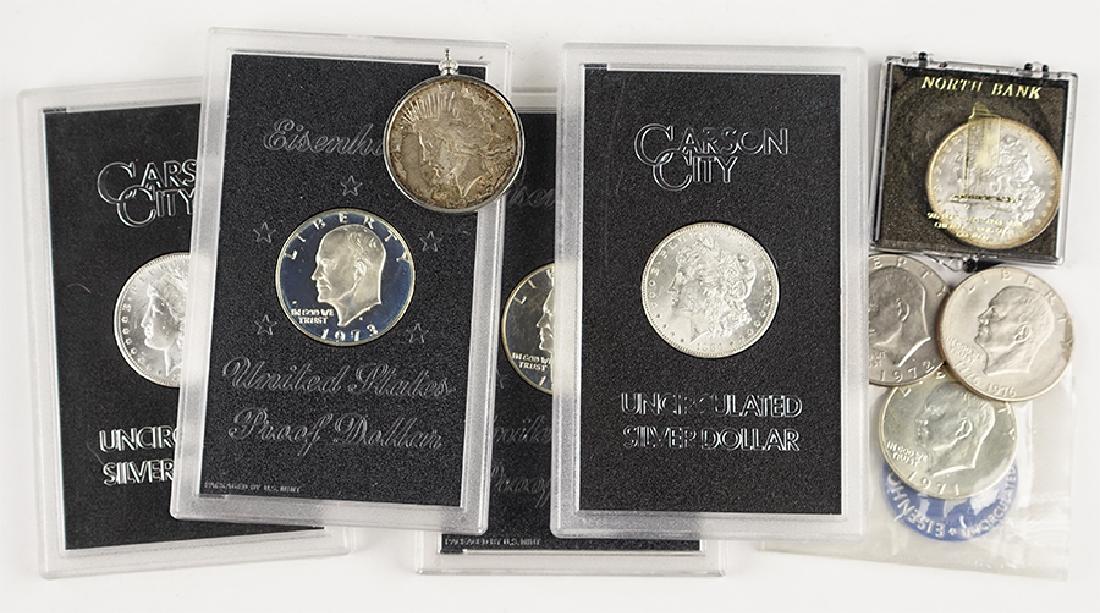 Two Uncirculated Carson City Silver Dollars. (1 of 1)