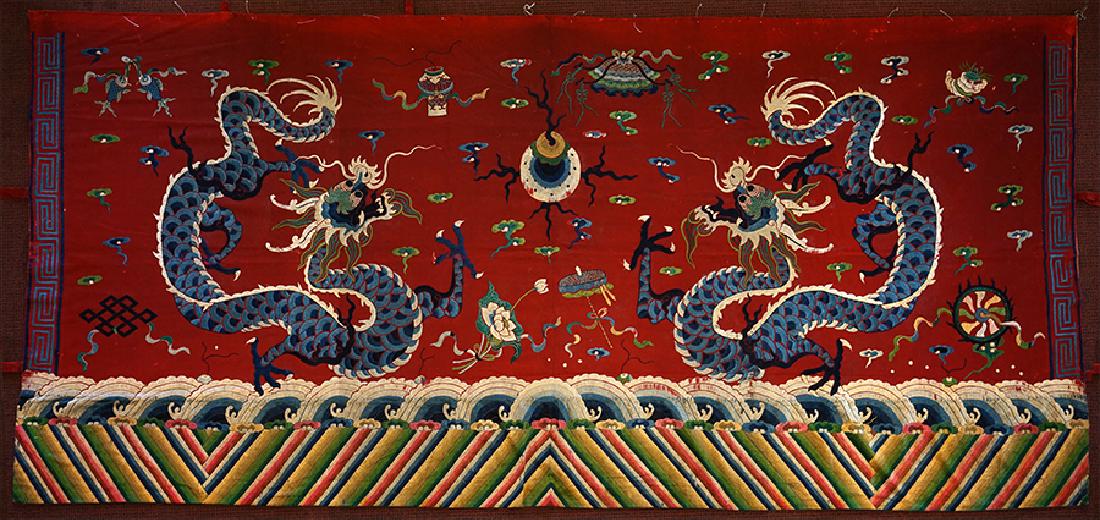 A Chinese Embroidered Tapestry. (1 of 1)