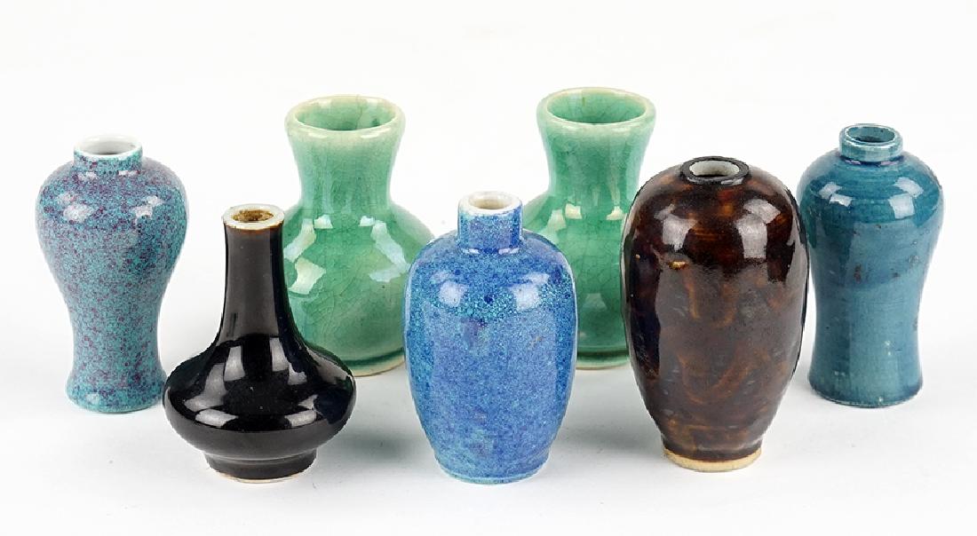 A Collection of Chinese Porcelain Cabinet Vases. (1 of 4)
