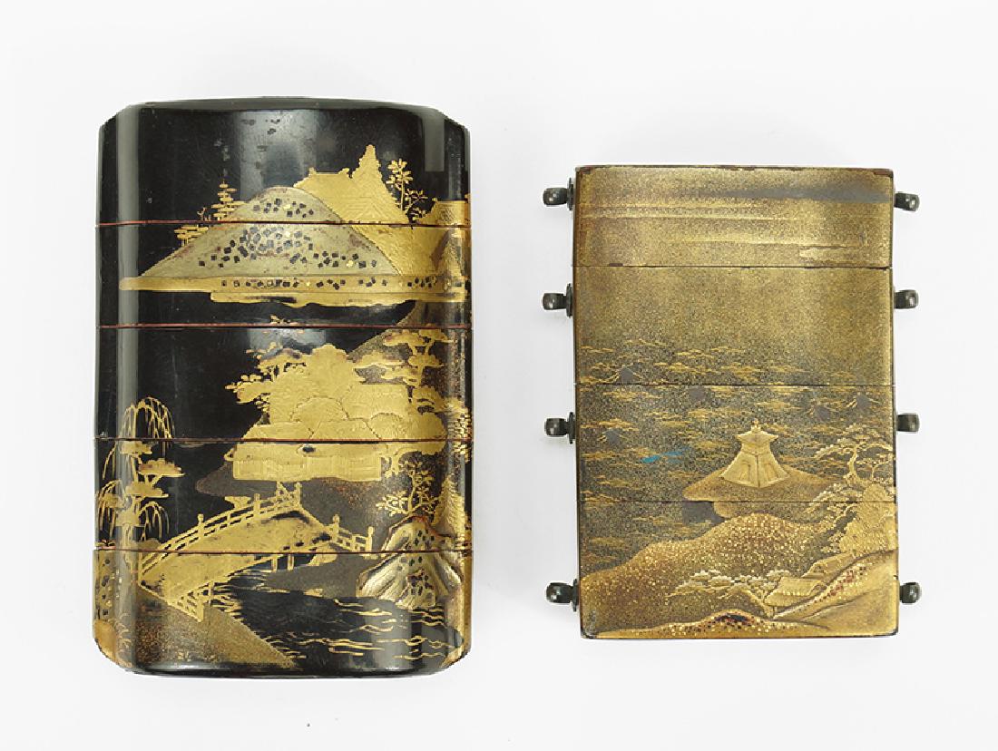 Two Japanese Lacquered Inro. (1 of 7)