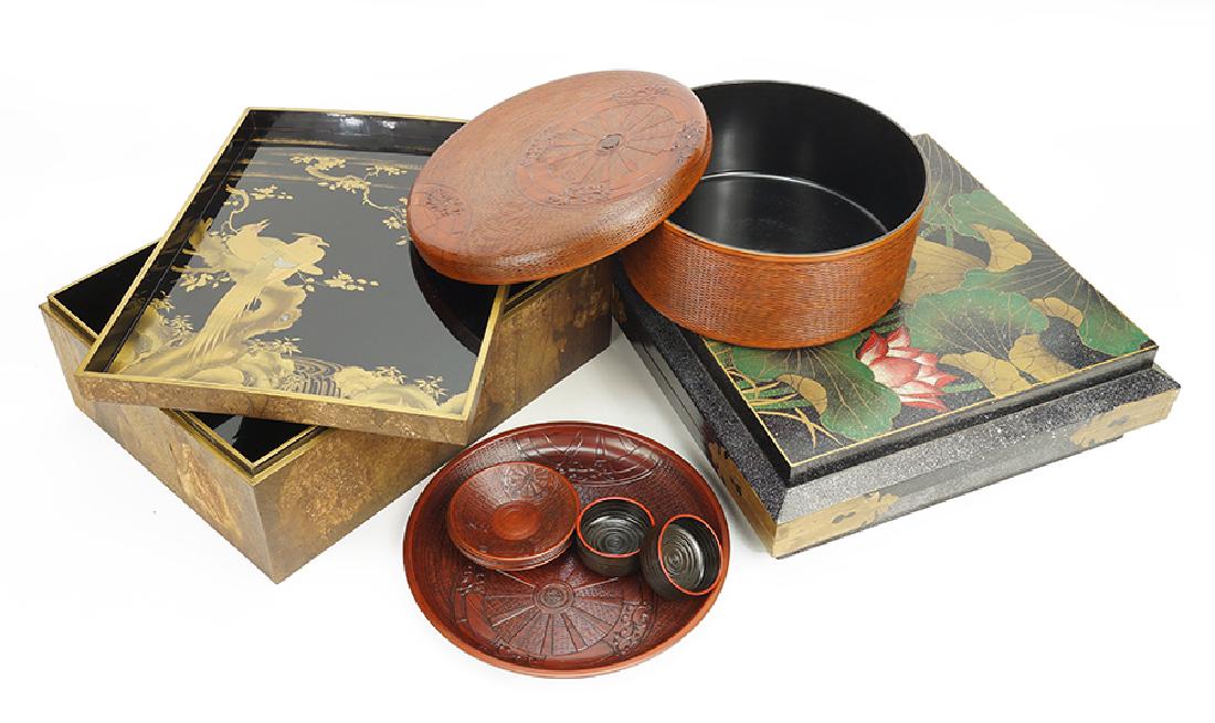 Two Large Lacquered Boxes. (1 of 1)