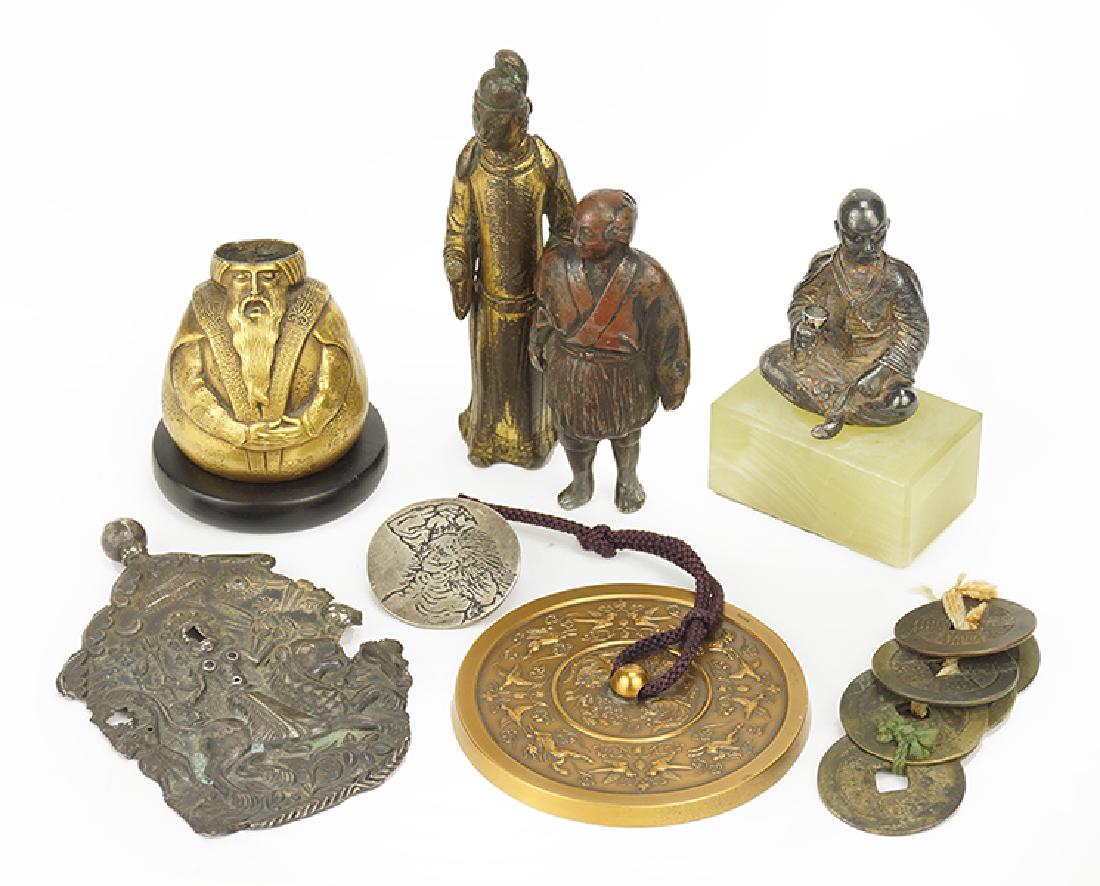 A Collection of Japanese Metal Decorative Items. (1 of 1)