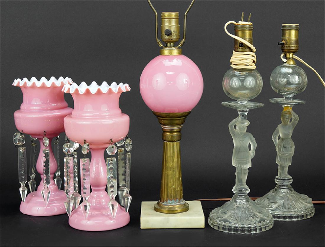 A Pair of Luster Lamps. (1 of 1)