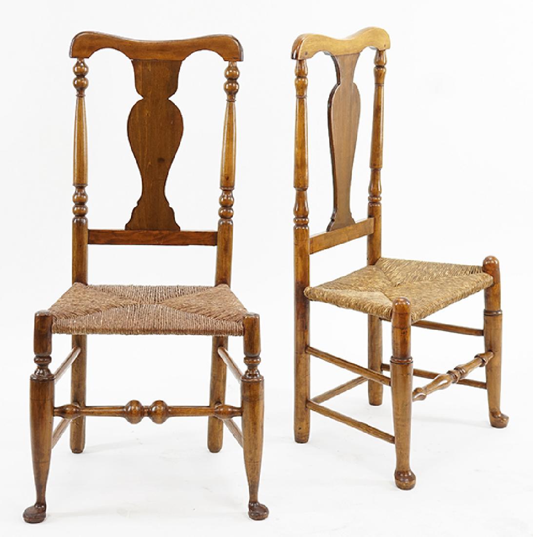 A Set of Four Oak Chairs. (1 of 1)