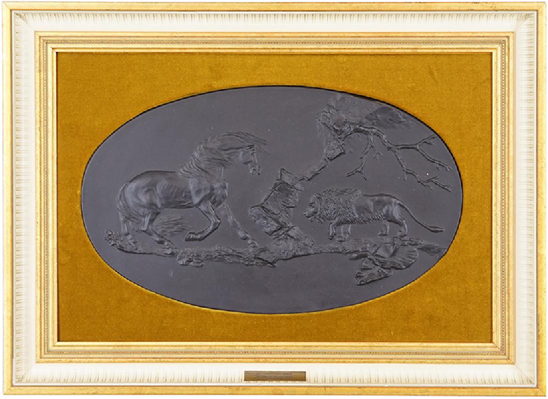 A Wedgwood Basalt Plaque. (1 of 1)
