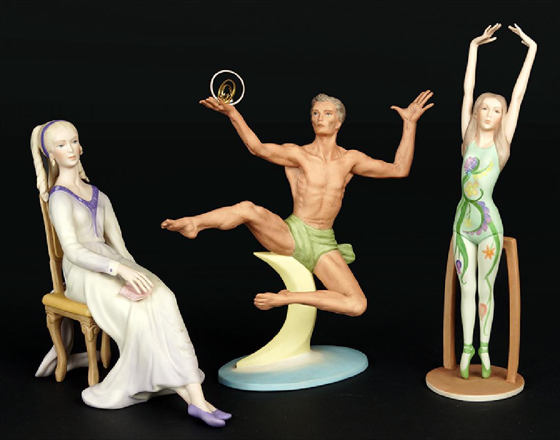 Three Laszlo Ispanky Porcelain Figures. (1 of 1)
