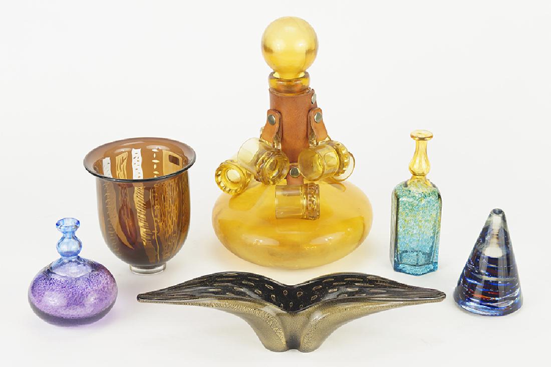 A Collection Of Colored Glass. (1 of 1)