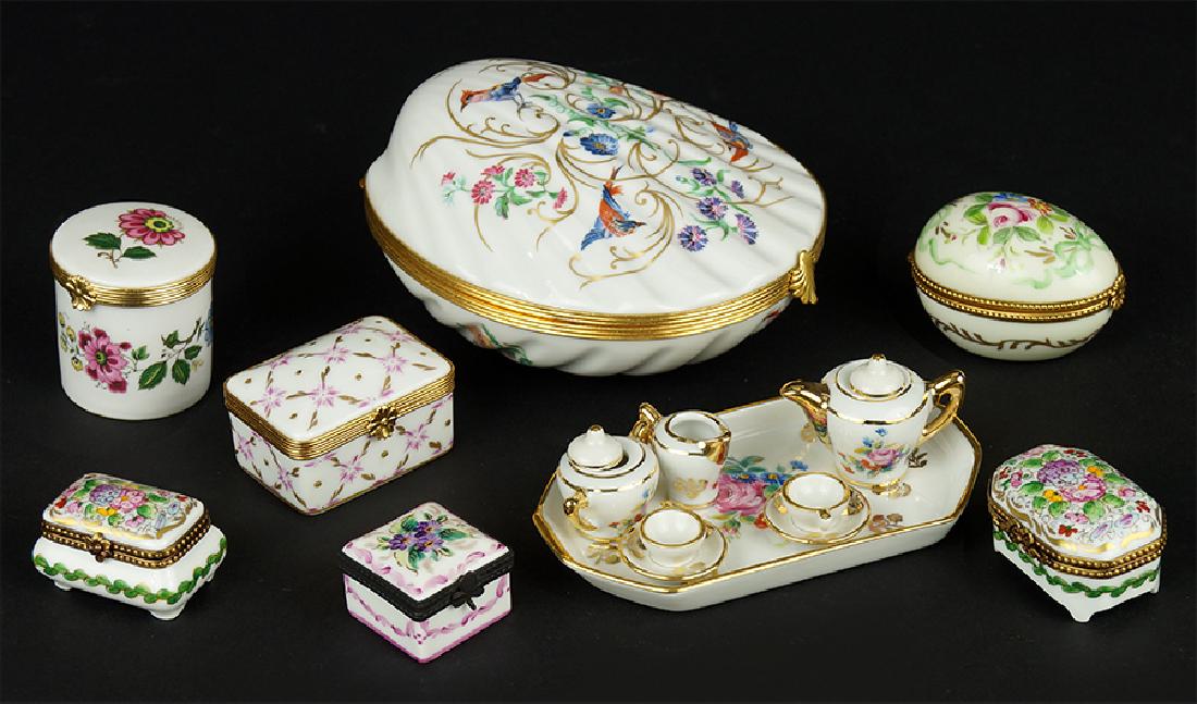 A Collection Of Limoges Porcelain Boxes. (1 of 1)
