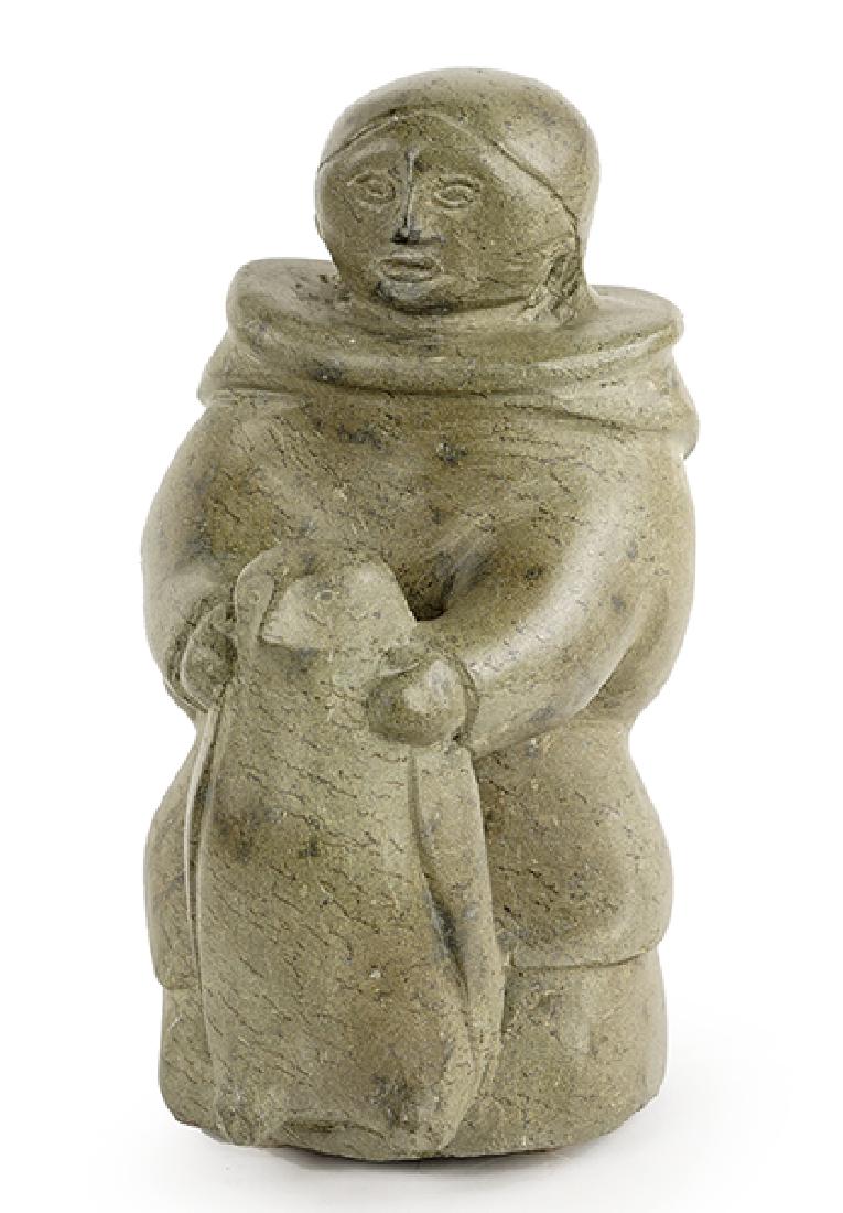 A Carved Stone Figural Group. (1 of 4)