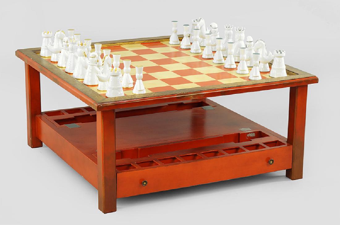 A Haviland Limoges Porcelain 'Angels' Chess Set. (1 of 1)