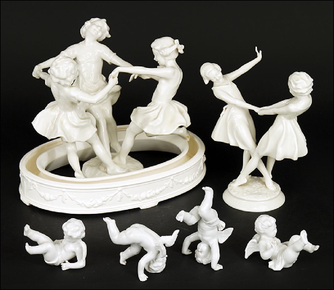 Two Hutschenreuther Porcelain Figural Groups. (1 of 1)
