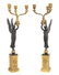 A Pair of French Empire Style Candelabra.