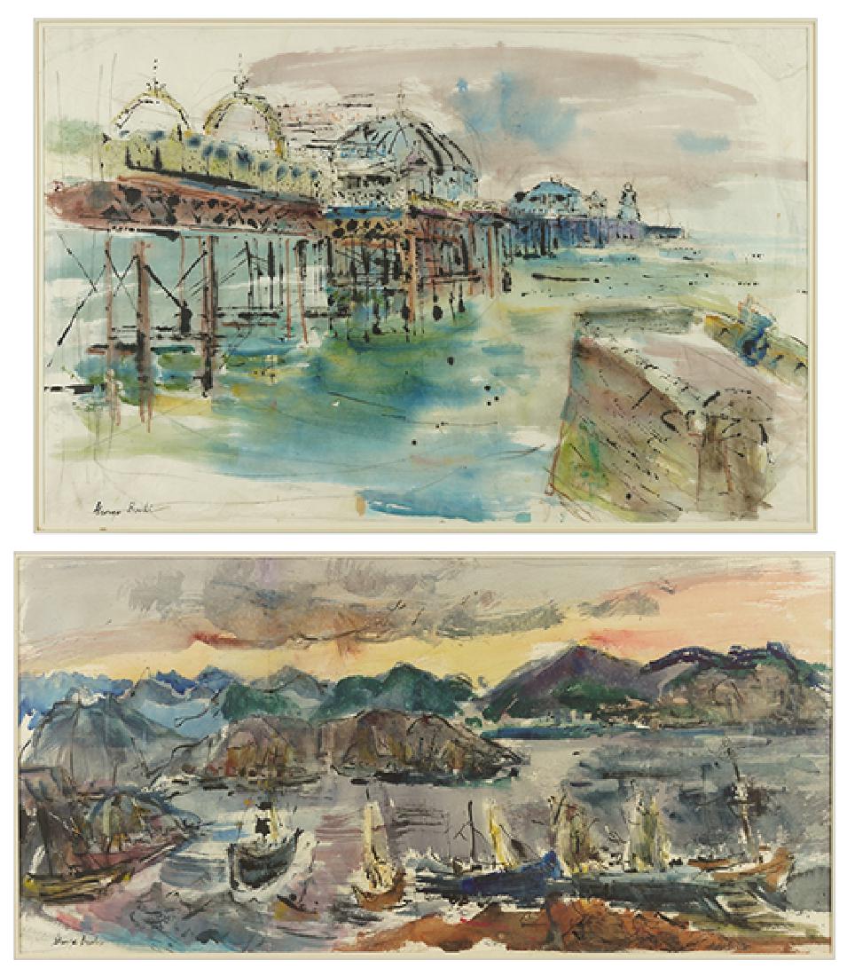 George Buehr (American, 1905-1983) Two Watercolors. (1 of 1)