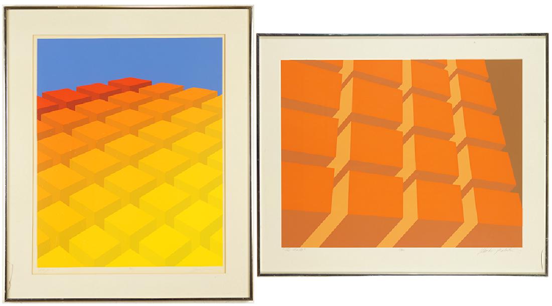 Marko Spalatin (American, B. 1945) 'The Stack' and (1 of 1)