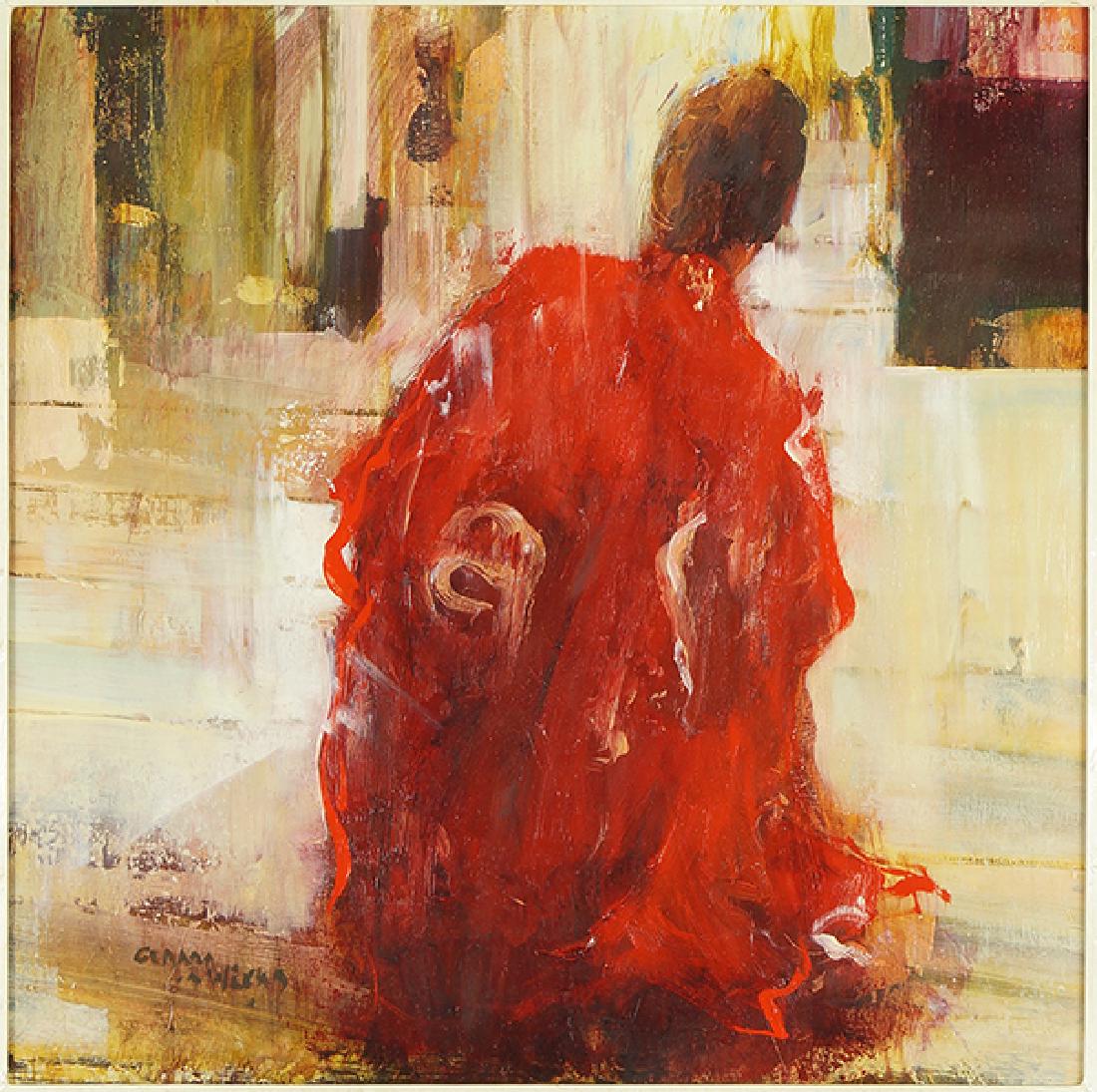 Gerard van de Weerd (Dutch, B. 1952) The Red Kimono. (1 of 2)