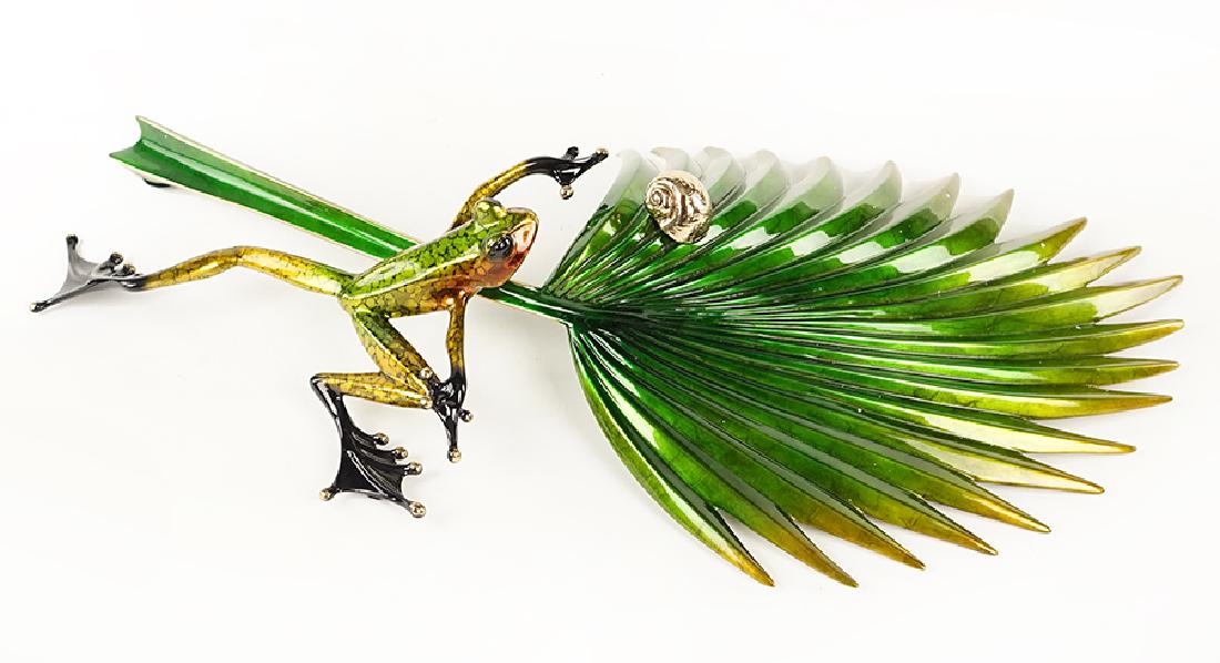 Tim Cotterill (British, 1950) Frog on Palm. (1 of 1)