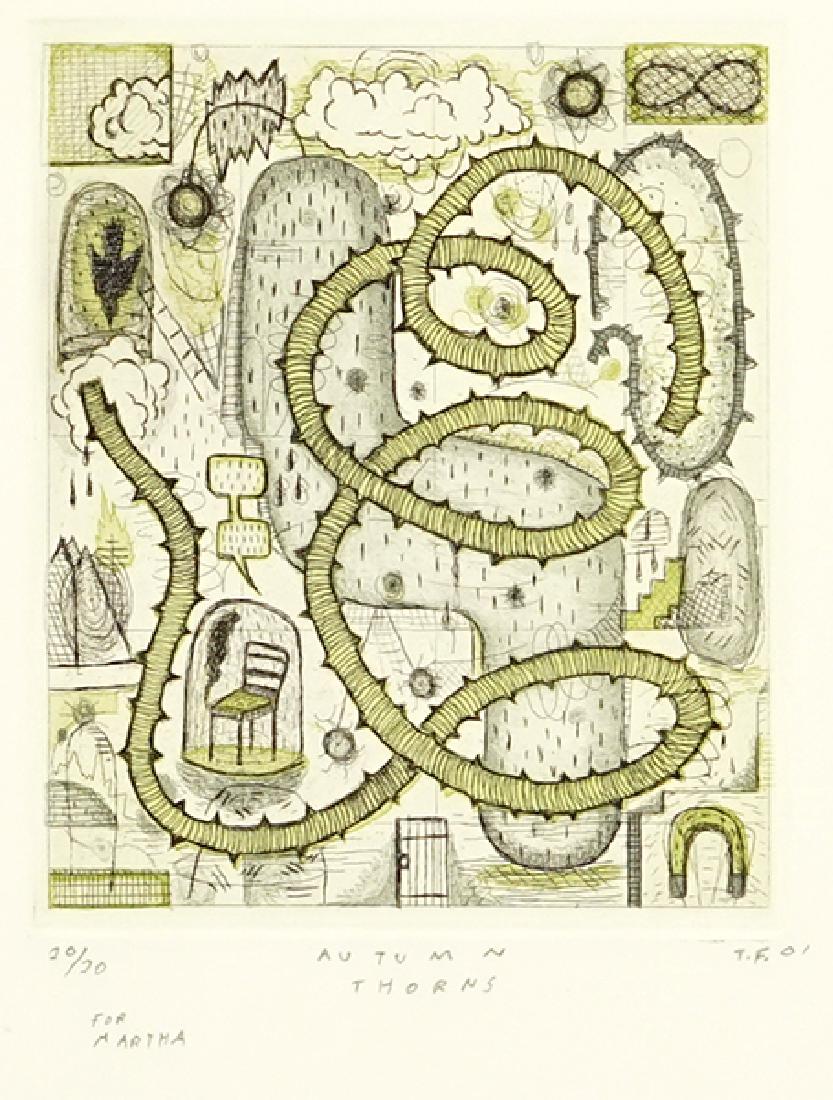 Tony Fitzpatrick (American, B. 1958) Autumn Thorns. (1 of 2)