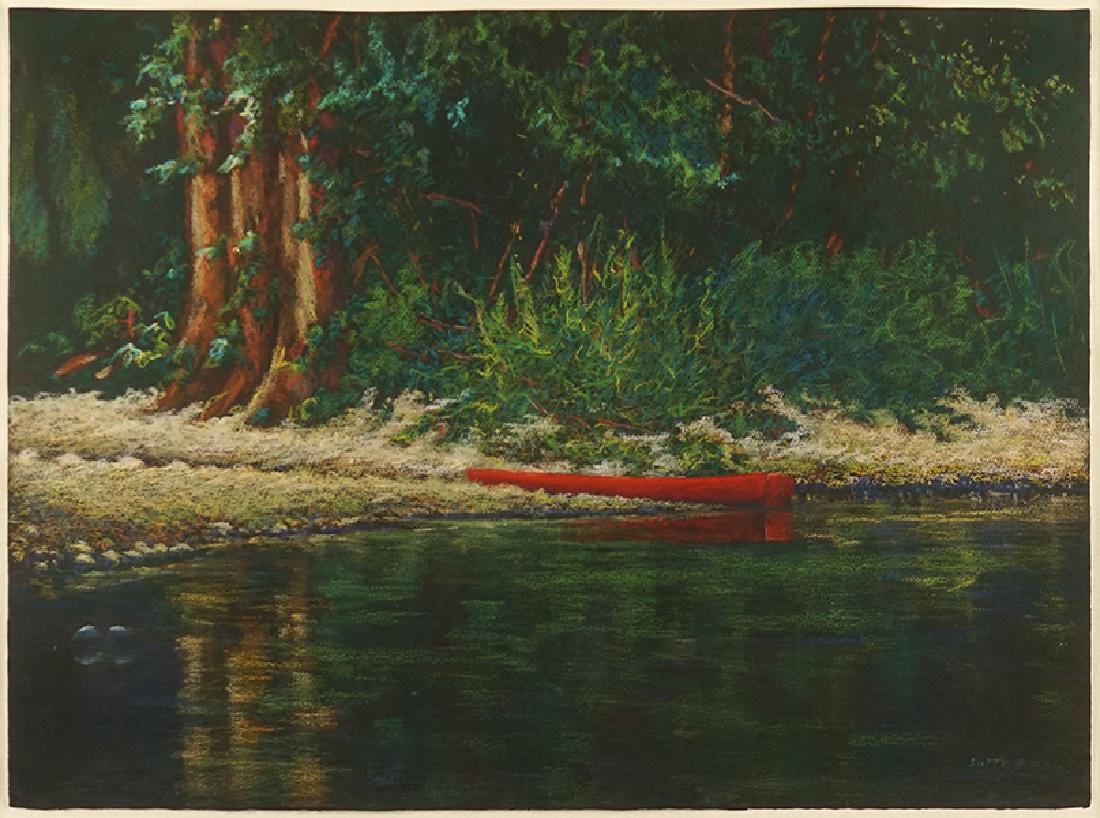 Sutterfield (American, Contemporary) The Red Canoe. (1 of 1)