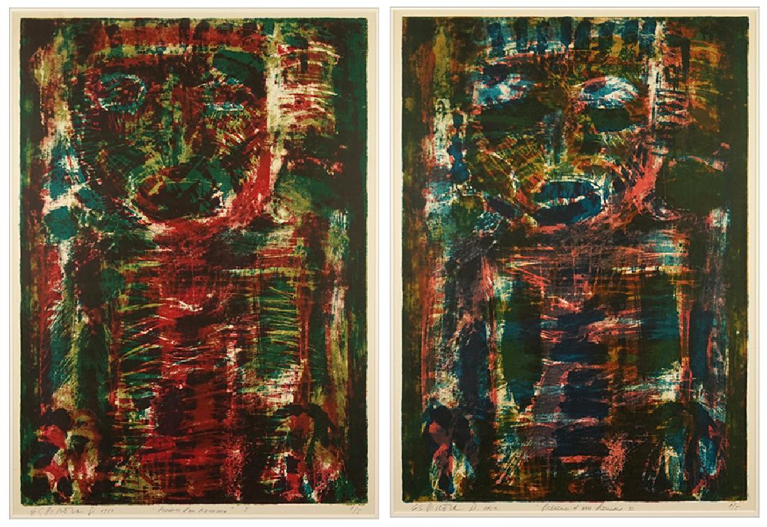 Espinosa (20th Century) Presence d'un Homme I and II. (1 of 1)