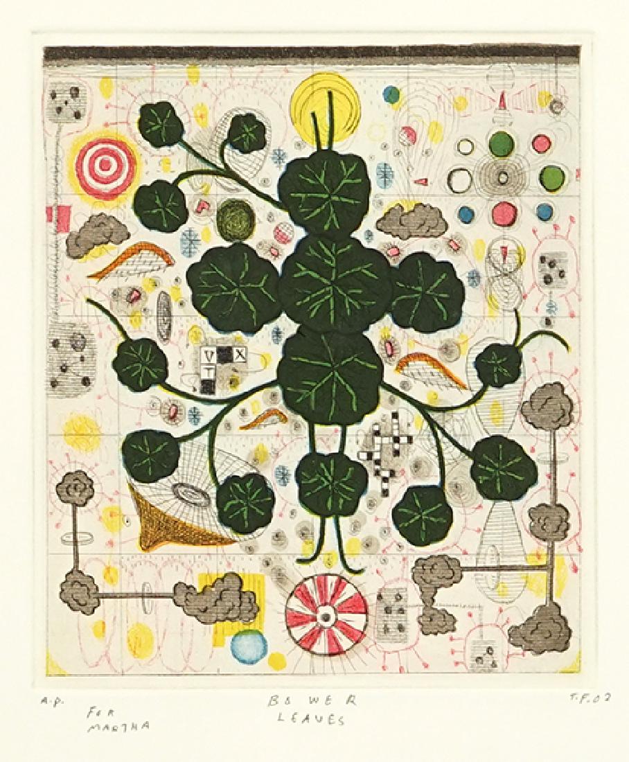 Tony Fitzpatrick (American, B. 1958) Bower Leaves. (1 of 2)