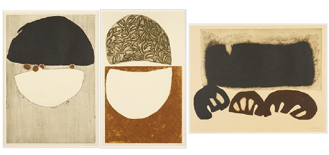 Artist Unknown (20th Century) Three Abstract Prints. (1 of 4)