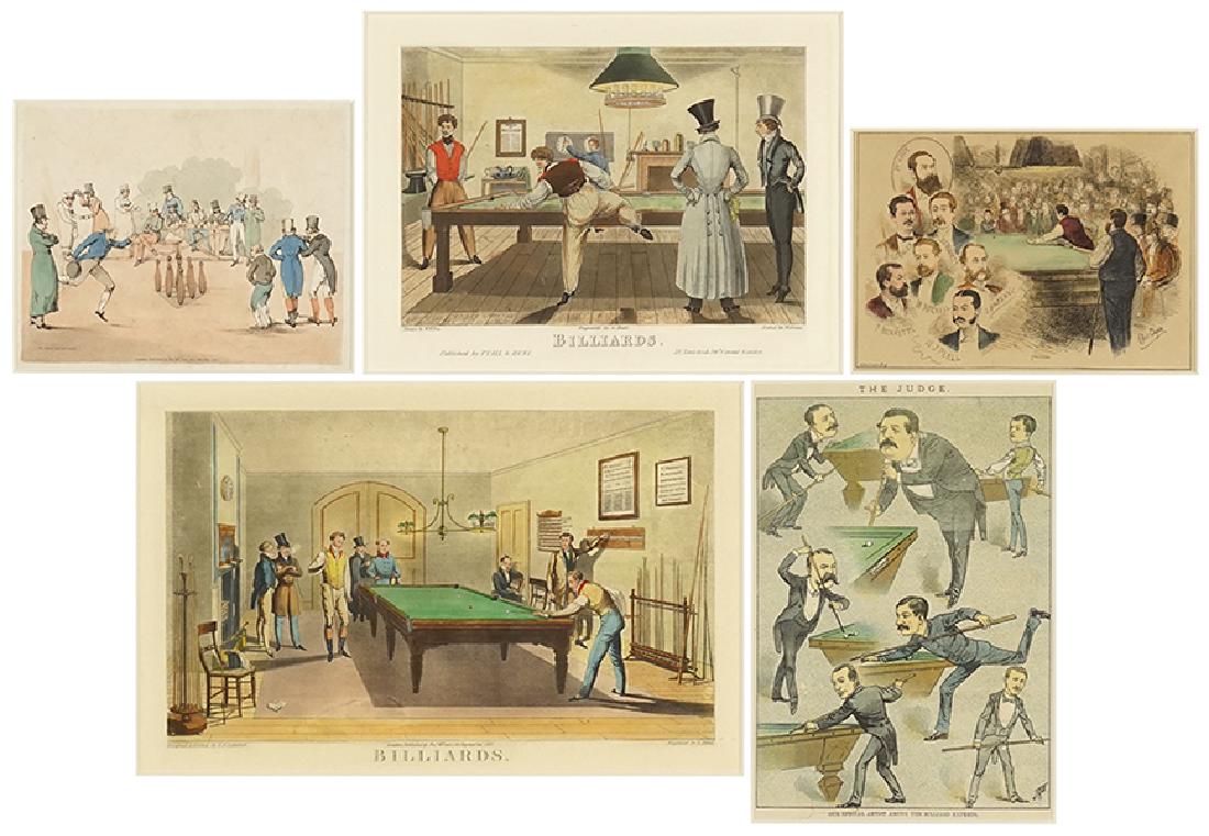 Artist Unknown (British, 19th Century) Billiards. (1 of 1)