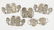 Five Israeli Sterling Silver Buckles.