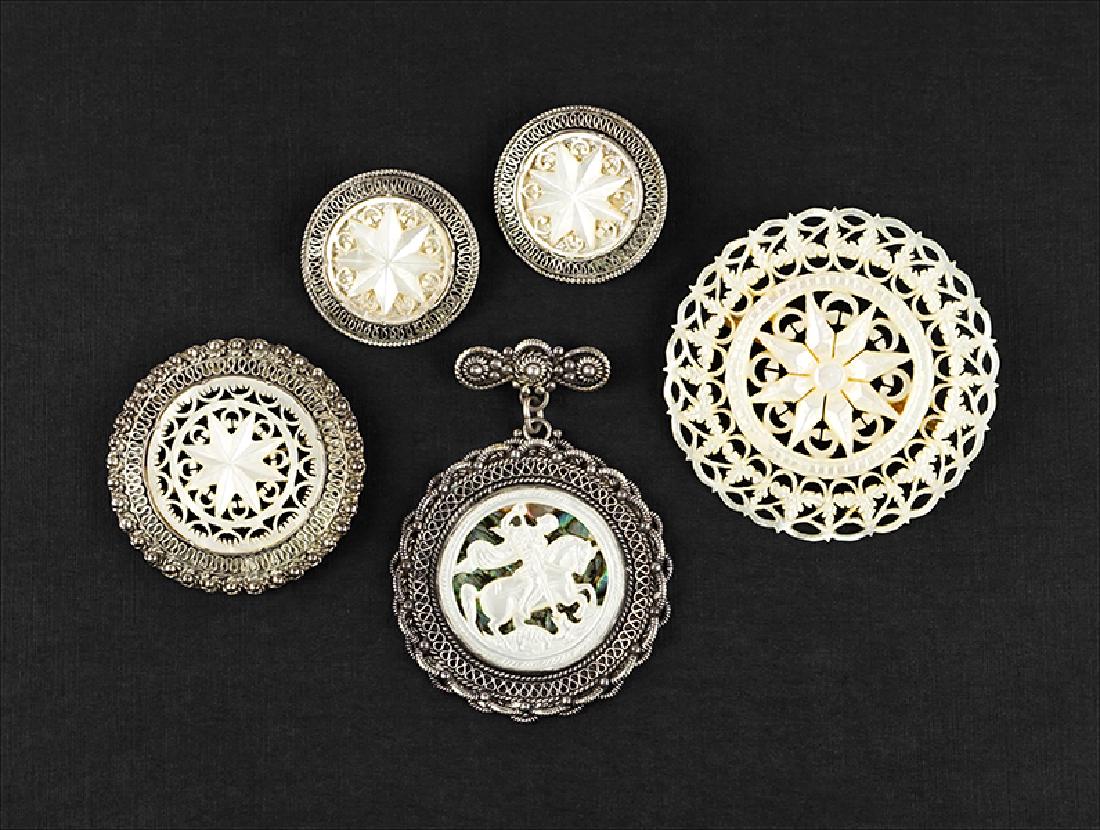 A Collection of Jerusalem Silver Jewelry. (1 of 1)