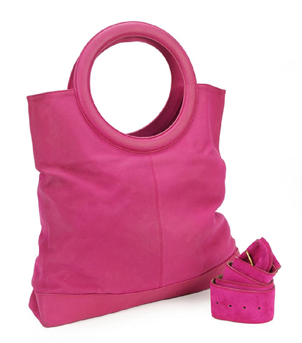 A Donna Karan Leather Handbag. (1 of 1)