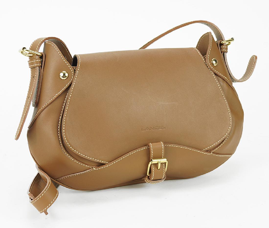 A Lancel Brown Leather Shoulder Bag. (1 of 1)