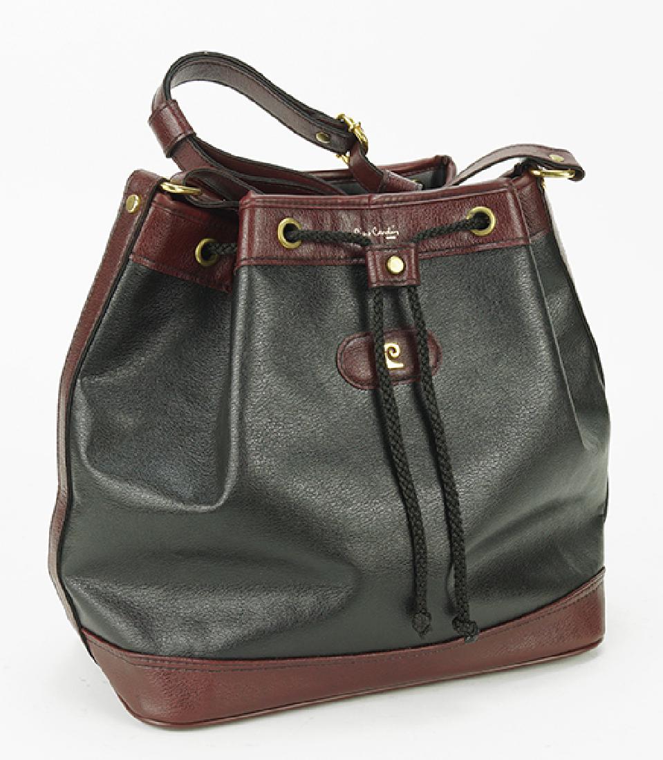 A Pierre Cardin Leather Bucket Handbag. (1 of 1)