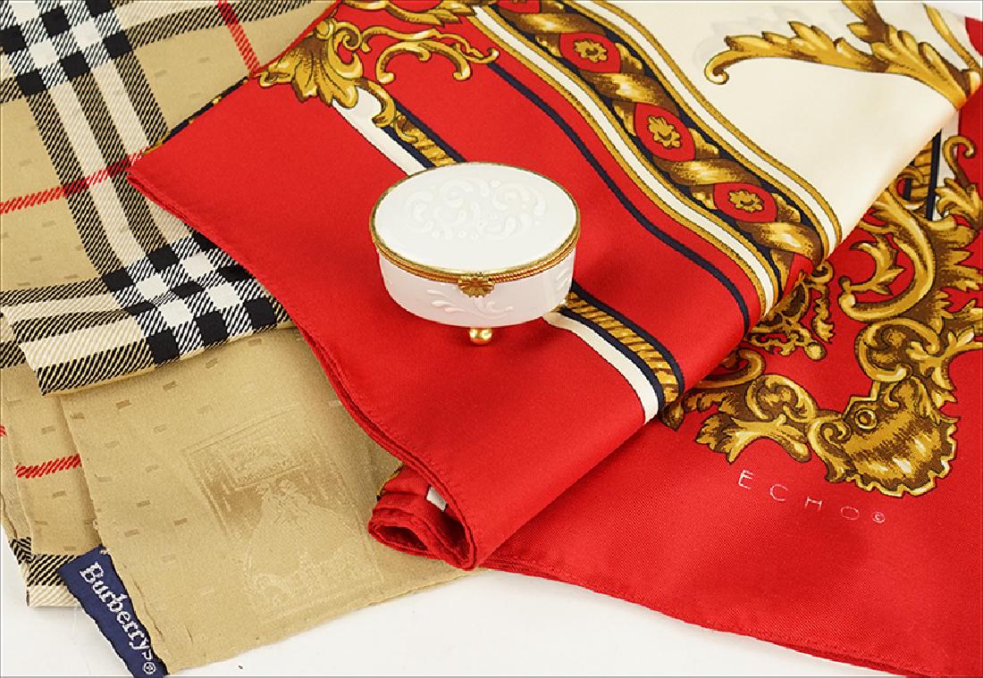 A Burberry Silk Scarf. (1 of 1)