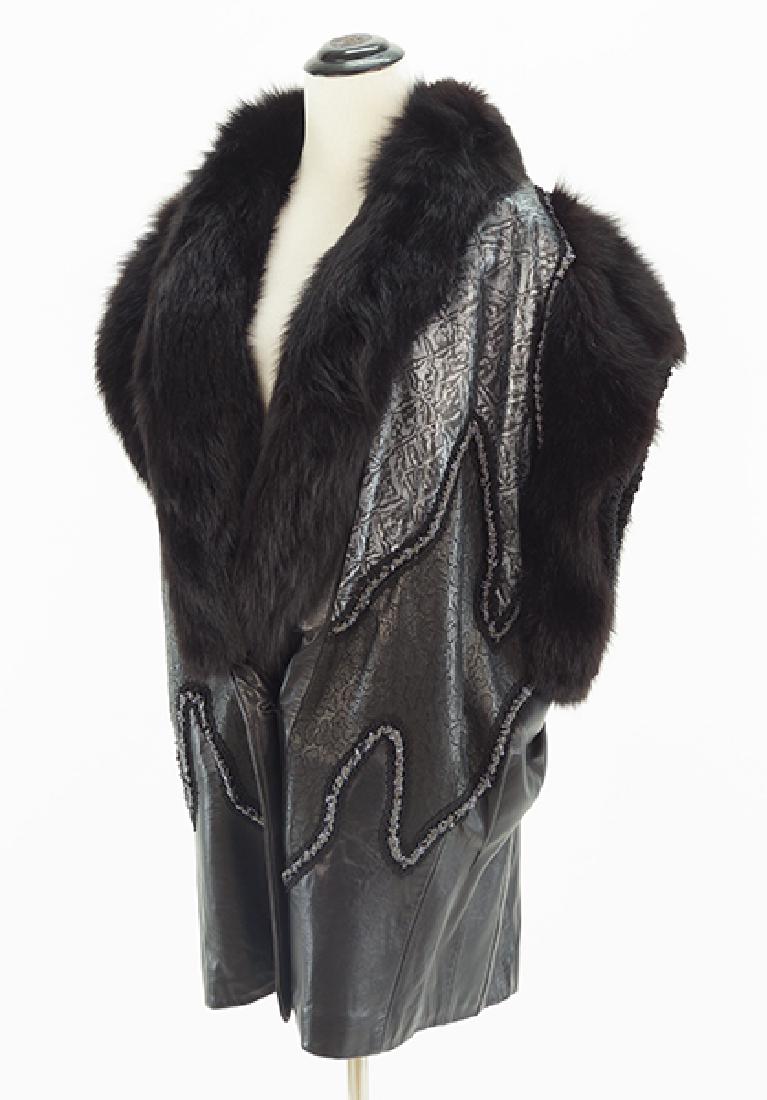 A Leather and Fur Vest. (1 of 1)