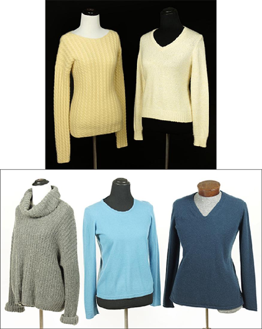 Five Loro Piano Cashmere Sweaters.: Five Loro Piano Cashmere Sweaters. Sizes 46-48
