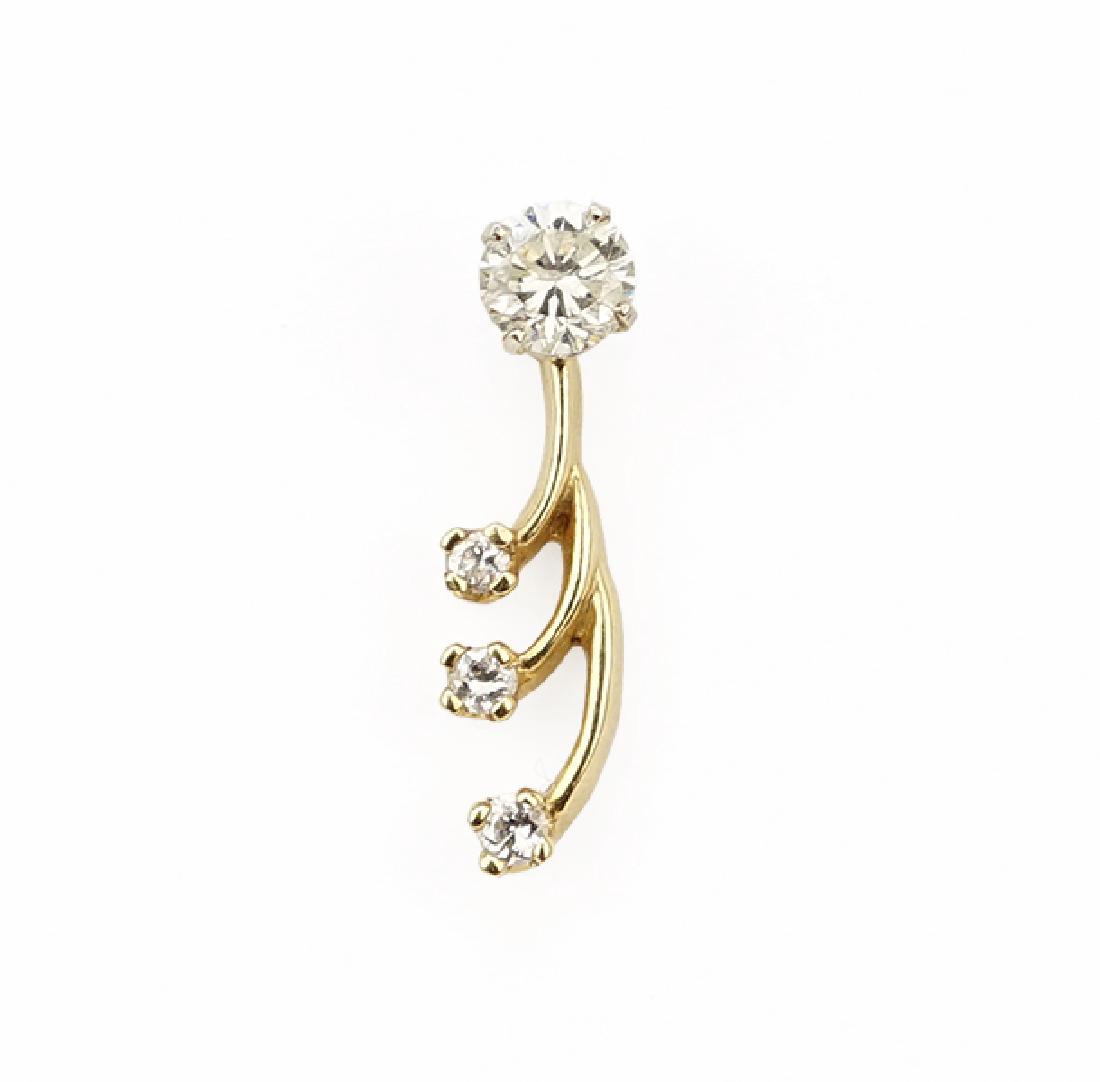 A Single Diamond Stud Earring. (1 of 1)