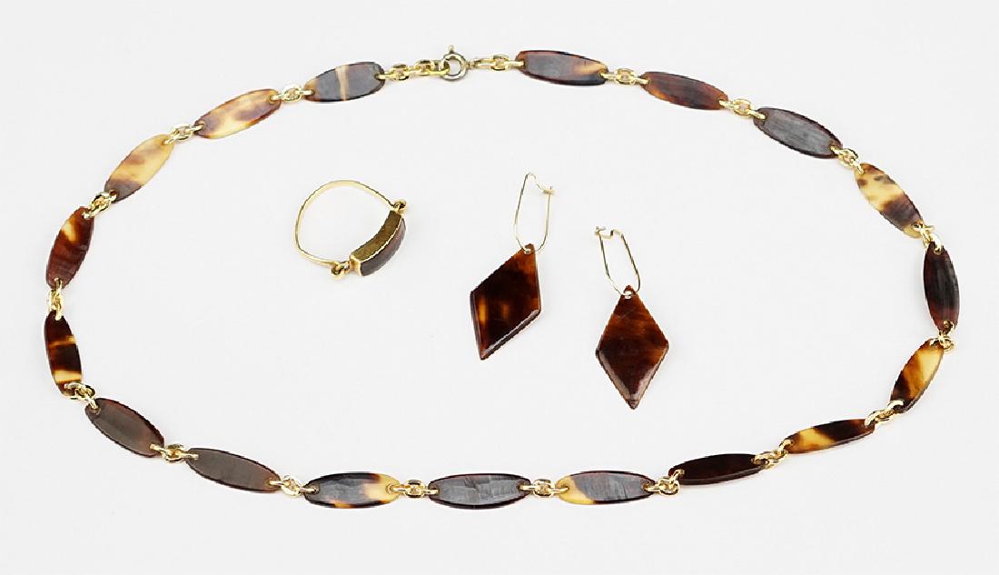 A Suite of Tortoise Shell Jewelry. (1 of 1)