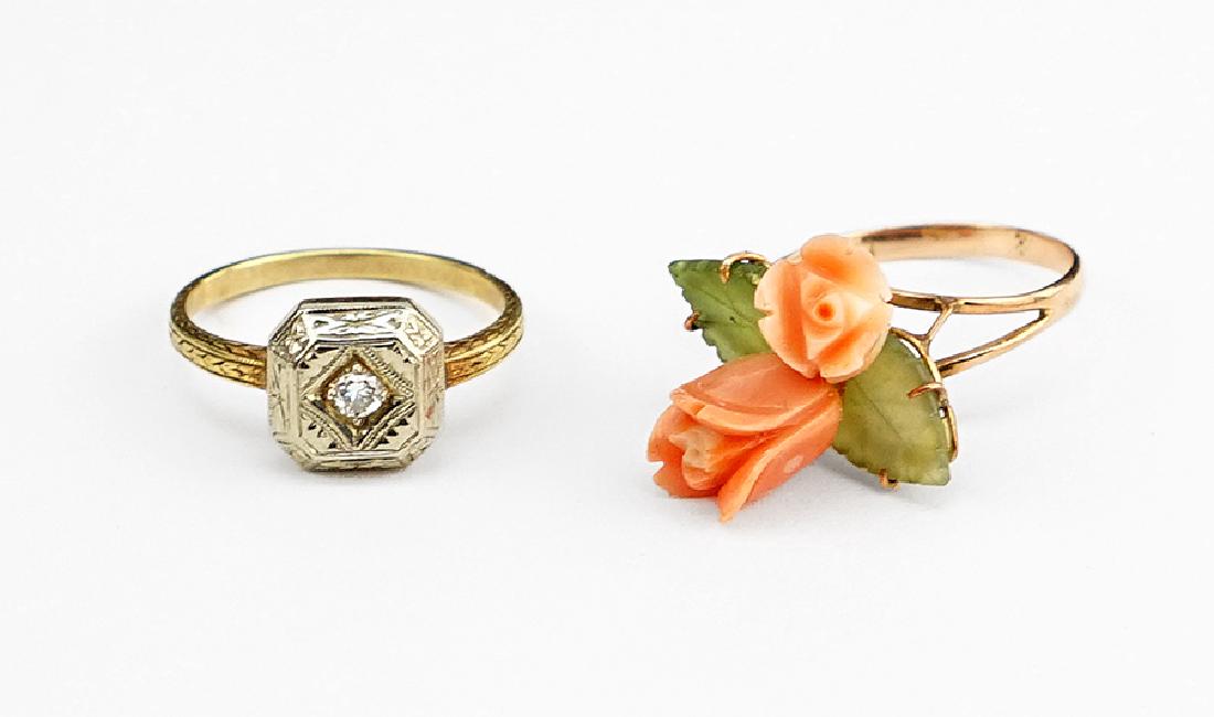 Two Yellow Gold Rings. (1 of 1)