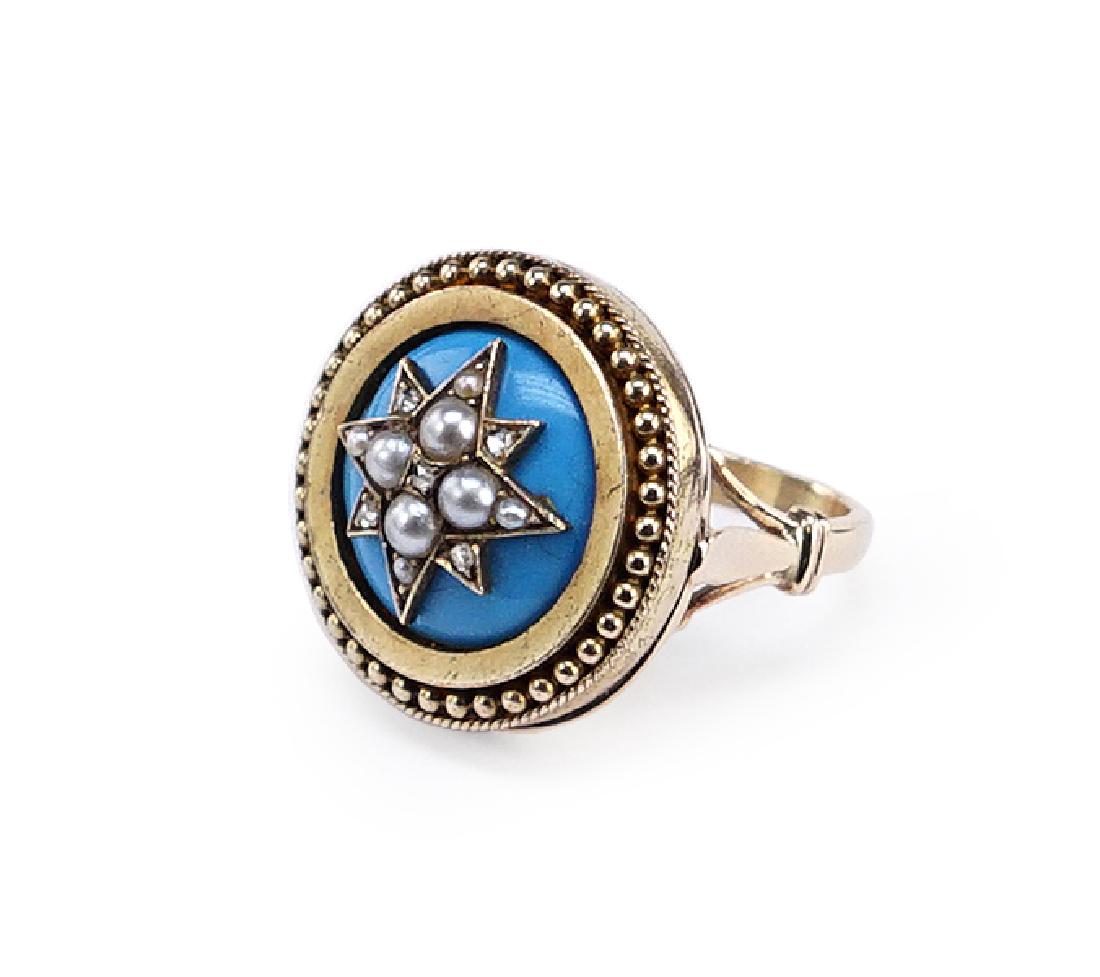 A Victorian Mourning Ring. (1 of 1)