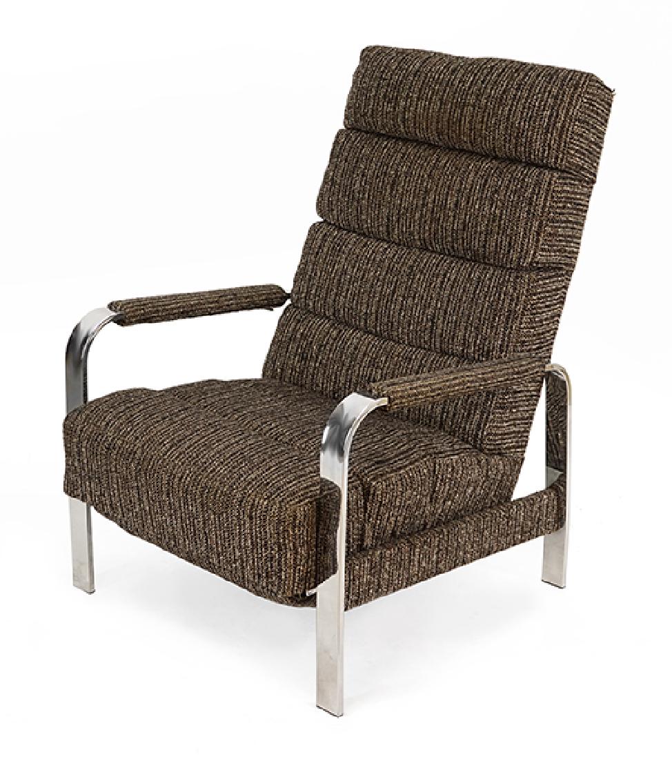 A Milo Baughman for Thayer Coggin Chrome Recliner. (1 of 1)