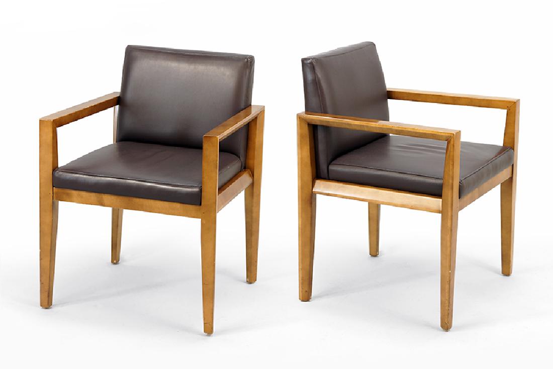 A Pair of Bernhardt Open Armchairs. (1 of 1)