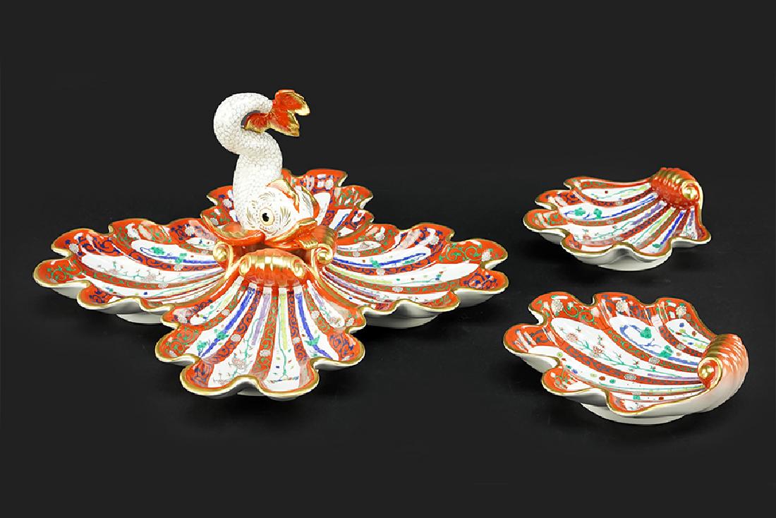 A Suite Of Herend Red Dynasty Table Articles 