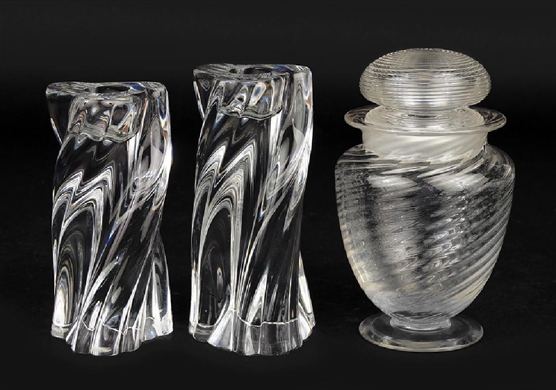 A Covered Steuben Jar. (1 of 1)