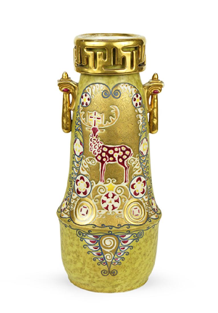 An Austrian Secessionist Amphora Gilt And Glazed (1 of 1)