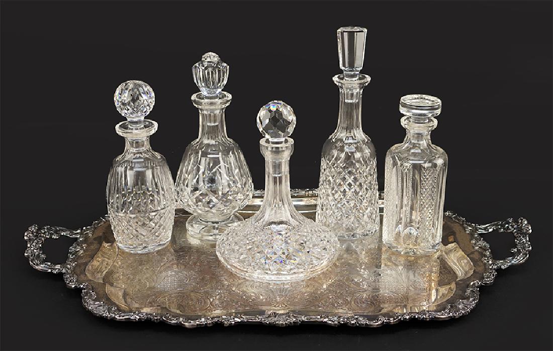 A Collection of Five Waterford Crystal Decanters. (1 of 1)