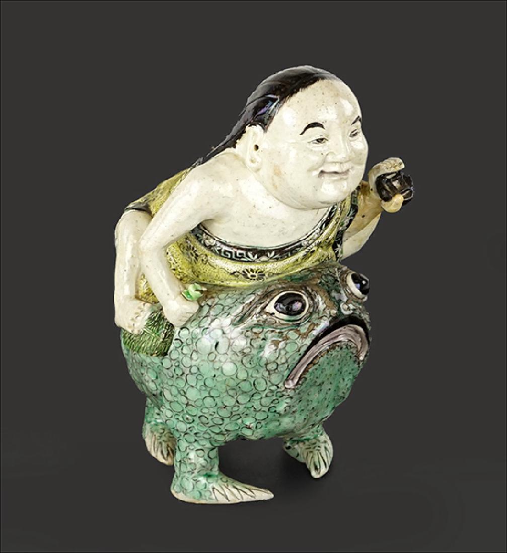 A Chinese Porcelain Figural Group. (1 of 10)