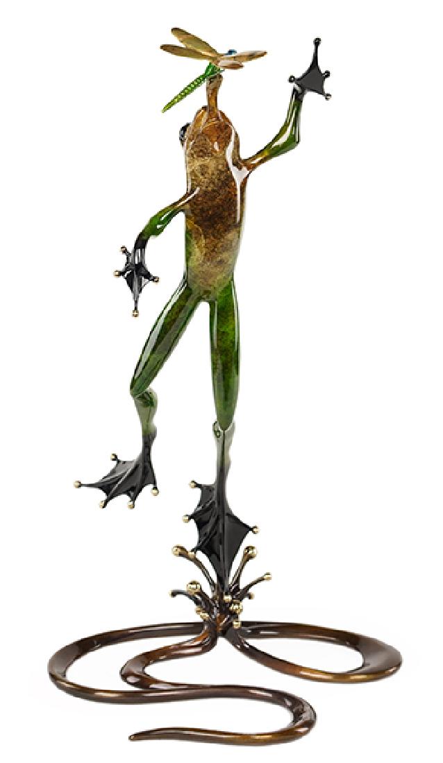 Tim Cotterill (British, 1950) Frog and Dragonfly. (1 of 2)