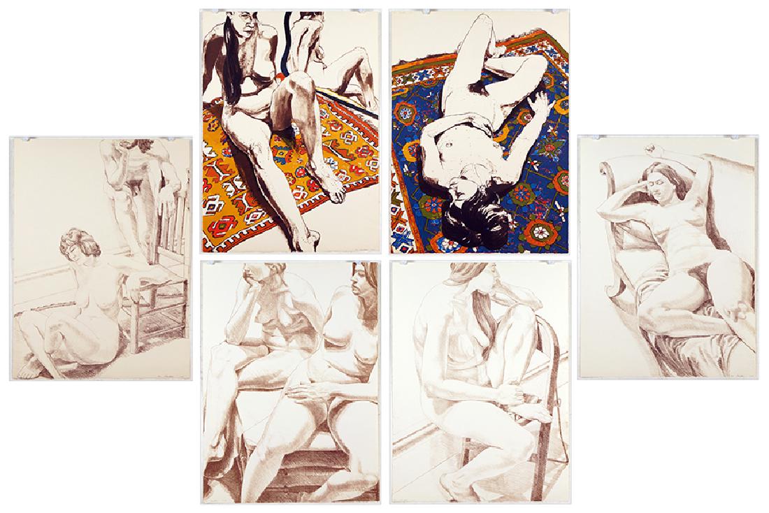 Philip Pearlstein (American, B. 1924) Six Lithographs (1 of 2)