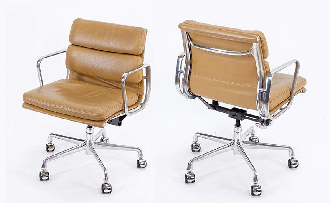 A Set Of Eight Eames 'Soft Pad' Chairs. (1 of 1)