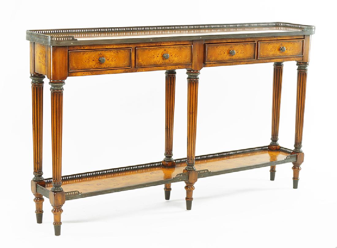 A Theodore Alexander Console Table.